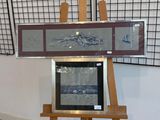 a picture of a painting on a easel in a room