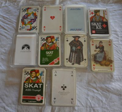 Lot de 10 jeux essentiellement 32 cartes modernes publicitai…
