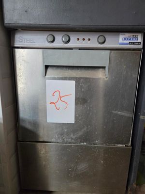 a sticker on the door of a dishwasher that has a sticker on it