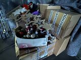 a box full of beer bottles sitting on the floor