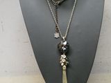 gros plan d'un mannequin portant un collier