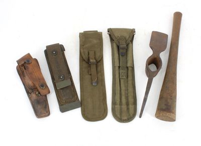 several different types of tools are laid out on a white surface
