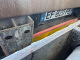 a close up of a truck with a number plate on it