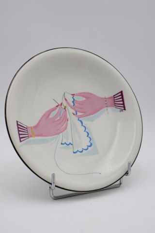 D'après Jeannine HETREAU pour Primavera - Assiette en porcelaine ...