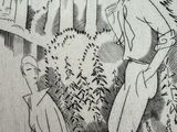 drawing of a man and a woman sitting on a bench in a park