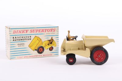 a toy truck with a box on the back of it