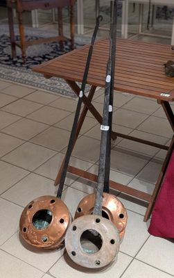 Cuivre ensemble de 3 chauffe-lit