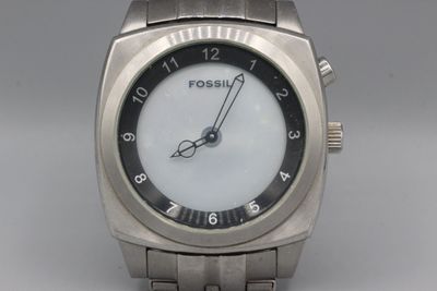 FOSSIL Big Tic. Montre d’homme en acier, chronographe.