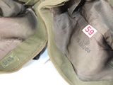 a close up of a jacket with a tag on it