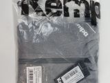 the back of a pair of men ' s grey socks in a plastic bag
