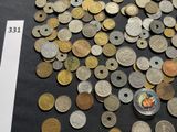 a lot of coins that are on a table