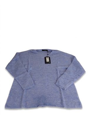 a blue sweater on a white background