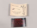 a picture of a sticker with a picture of a man swinging a golf club