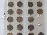 a close up of a bag of coins on a table