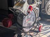 a machine that is sitting outside of a building