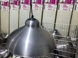 many pots and pans in a metal cage