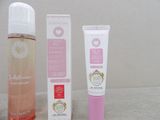 three different types of skin care products sitting on a table
