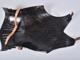 a piece of leather that has been cut off
