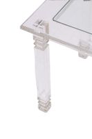 Suite de deux tables dites bouts de canapé en verre et plexi… (photo 5)