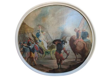 École italienne XIX : "L'allégorie de la Victoire".