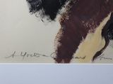 a picture of a painting of a man with a beard