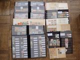 many different types of stamps on a table