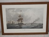 une image d'une photo d'un tableau représentant un bateau sur l'eau