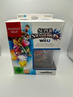 Coffret super smash bros disque + figurine amiibo de Mario
