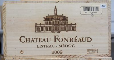 12 B - CHATEAU FONREAUD (Caisse Bois d'origine) - Listrac-Mé…