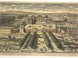 une photo d'un dessin représentant un palais en pleine journée
