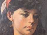 portrait of a young girl with a red headband
