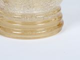 a snow globe sitting on top of a white table