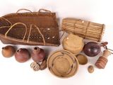 a lot of items that are sitting on a white surface