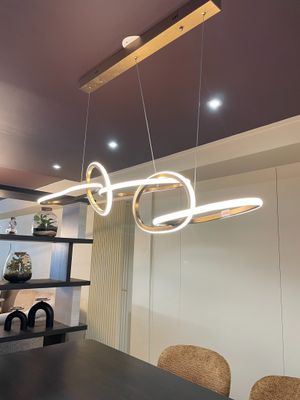 1 lustre « Flyn » brushed gold
