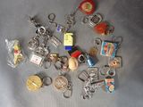 a lot of key chains that are on a table