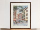 a picture of a painting hanging on a wall