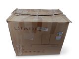a cardboard box that is sitting on top of a white surface