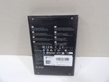 the back of a black box with a white label on it
