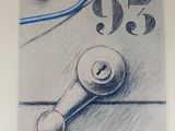 a picture of a drawing of a phone on a table