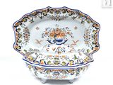 a large bowl with a floral design on it