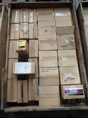 many boxes in the back of a truck that is full of them