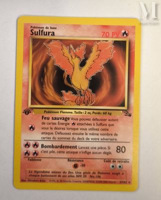 a close up of a pokemon card on a table