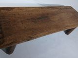 an old wooden bench that has been turned into a bench
