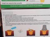 une boîte sur laquelle figure l'image d'une plante