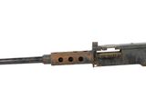an old machine gun on a white background with a white background