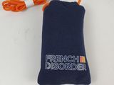 blue french disordere pouch with orange cord