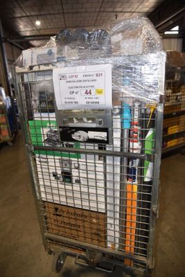 a shopping cart that has a lot of items in it