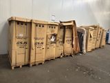 many boxes that are stacked up in a warehouse