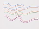 an image of a drawing of wavy lines on a white paper