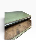Commode en bois laqué dans les tons de vert et bleu à décor … (photo 4)